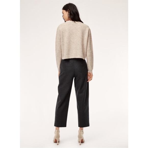 Aritzia Wilfred Tie-Front Pants wool belted wide leg pant - Picture 4 of 10